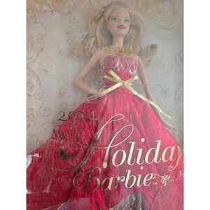 Mattel 2014 Holiday Barbie Doll Red Gown Collector Edition BDH13 Blonde